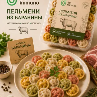 Rangli qo'y chuchvara (500 gr)
